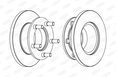 BCR221A BERAL Тормозной диск