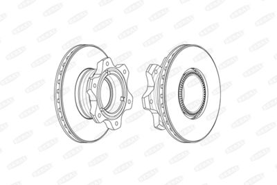 BCR300A BERAL Тормозной диск