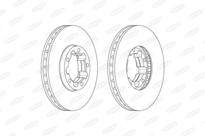BCR326A BERAL Тормозной диск