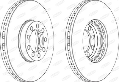 BCR329A BERAL Тормозной диск