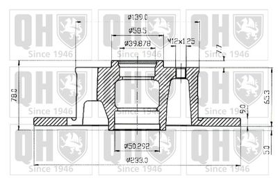 BDC1034 QUINTON HAZELL Тормозной диск