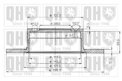 BDC1044 QUINTON HAZELL Тормозной диск