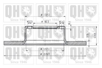 BDC1060 QUINTON HAZELL Тормозной диск