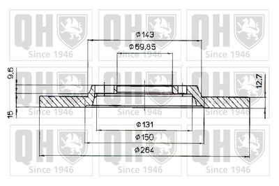 BDC3107 QUINTON HAZELL Тормозной диск