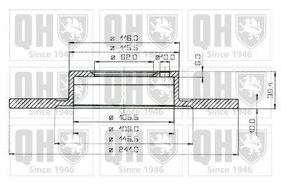 BDC3167 QUINTON HAZELL Тормозной диск