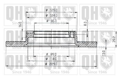 BDC3176 QUINTON HAZELL Тормозной диск