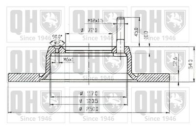 BDC3209 QUINTON HAZELL Тормозной диск