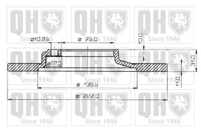 BDC3217 QUINTON HAZELL Тормозной диск