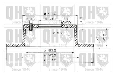 BDC3274 QUINTON HAZELL Тормозной диск