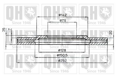 BDC3335 QUINTON HAZELL Тормозной диск