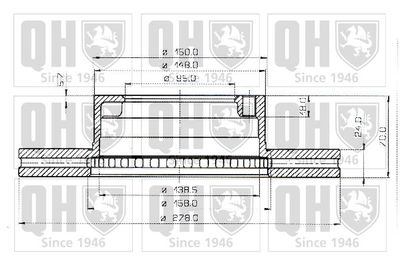 BDC3450 QUINTON HAZELL Тормозной диск