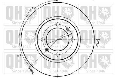 BDC3453 QUINTON HAZELL Тормозной диск