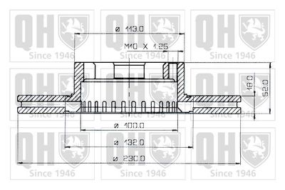 BDC3454 QUINTON HAZELL Тормозной диск