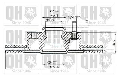 BDC3458 QUINTON HAZELL Тормозной диск