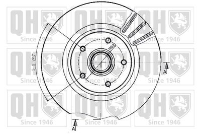 BDC3459 QUINTON HAZELL Тормозной диск