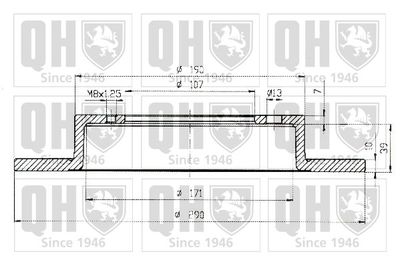 BDC3460 QUINTON HAZELL Тормозной диск