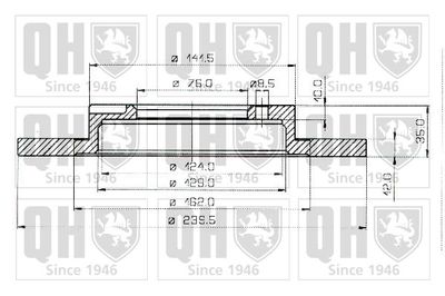 BDC3462 QUINTON HAZELL Тормозной диск