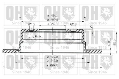 BDC3479 QUINTON HAZELL Тормозной диск