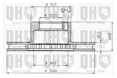 BDC3489 QUINTON HAZELL Тормозной диск