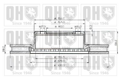 BDC3507 QUINTON HAZELL Тормозной диск