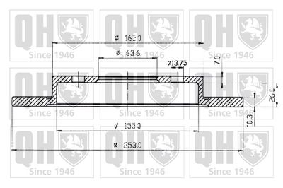 BDC3518 QUINTON HAZELL Тормозной диск