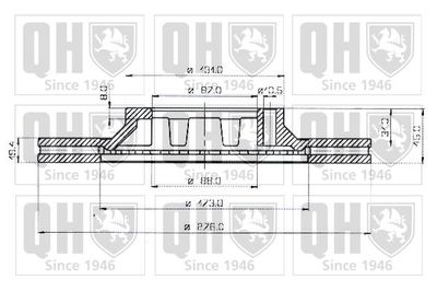 BDC3536 QUINTON HAZELL Тормозной диск