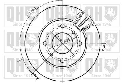 BDC3538 QUINTON HAZELL Тормозной диск