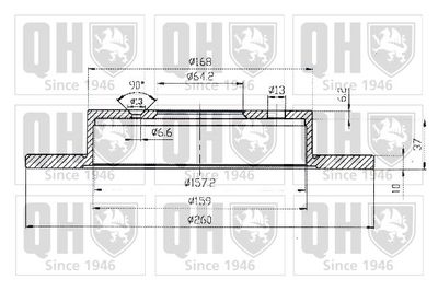 BDC3574 QUINTON HAZELL Тормозной диск