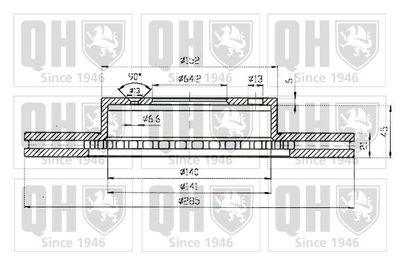 BDC3575 QUINTON HAZELL Тормозной диск