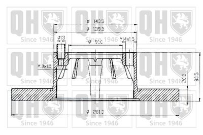 BDC3585 QUINTON HAZELL Тормозной диск