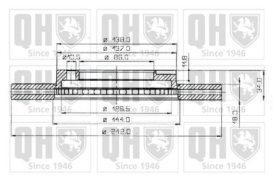 BDC3599 QUINTON HAZELL Тормозной диск