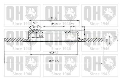 BDC3648 QUINTON HAZELL Тормозной диск