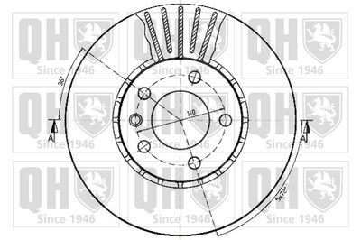 BDC3682 QUINTON HAZELL Тормозной диск