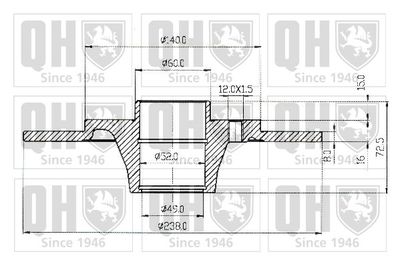 BDC3691 QUINTON HAZELL Тормозной диск