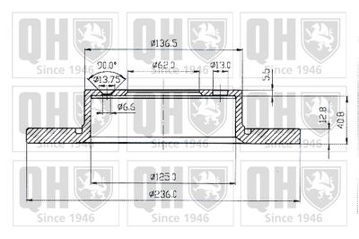 BDC3737 QUINTON HAZELL Тормозной диск