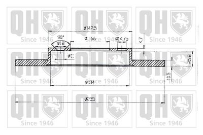 BDC3755 QUINTON HAZELL Тормозной диск