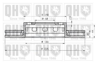 BDC3768 QUINTON HAZELL Тормозной диск