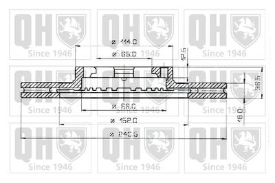 BDC3814 QUINTON HAZELL Тормозной диск