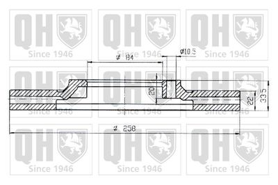 BDC3823 QUINTON HAZELL Тормозной диск