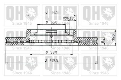 BDC3834 QUINTON HAZELL Тормозной диск