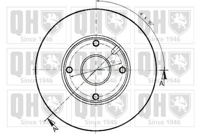 BDC3850 QUINTON HAZELL Тормозной диск