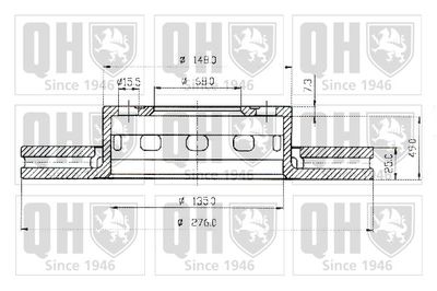 BDC3908 QUINTON HAZELL Тормозной диск