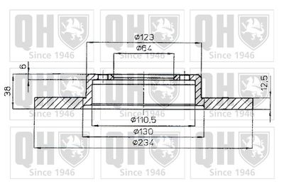 BDC4222 QUINTON HAZELL Тормозной диск