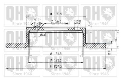 BDC4224 QUINTON HAZELL Тормозной диск