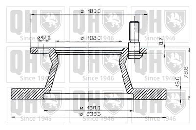 BDC4242 QUINTON HAZELL Тормозной диск