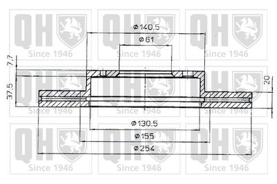 BDC4280 QUINTON HAZELL Тормозной диск