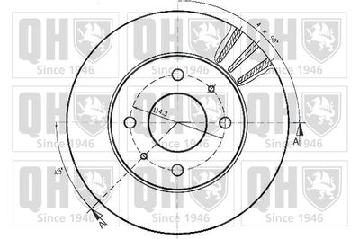 BDC4284 QUINTON HAZELL Тормозной диск