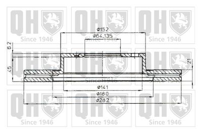 BDC4313 QUINTON HAZELL Тормозной диск