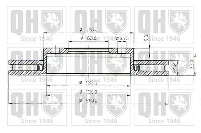 BDC4351 QUINTON HAZELL Тормозной диск