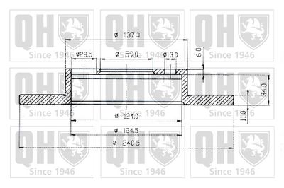 BDC4356 QUINTON HAZELL Тормозной диск